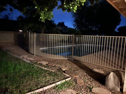 curved fence to match my deck