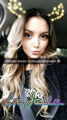 We love when our clients brag about us @jaydengreysalon