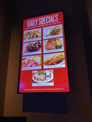 Daily Specials