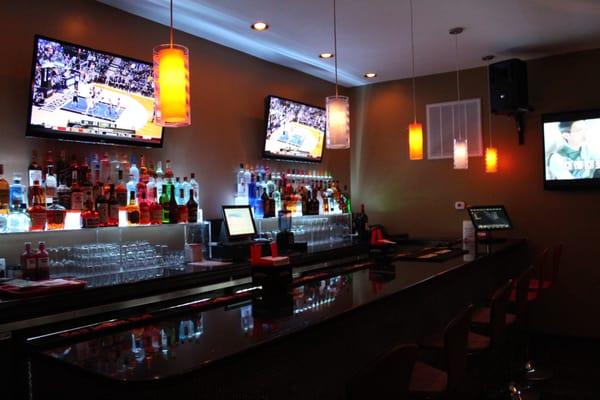 Open Bar with Karaoke system and big screen TV for all the sport games.