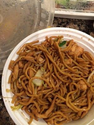 Chicken lo mein