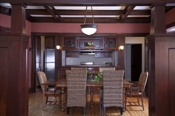 Historic detail in the dining area