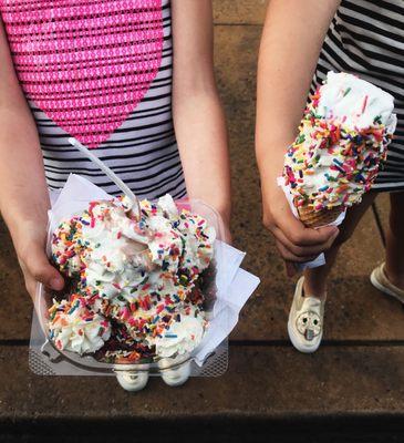 'tis the season. Hot brownie sundae & soft serve twist with JIMMIES! (Homemade ice cream wasn't ready yet)