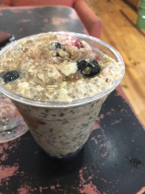 Overnight Oats berry - pretty good - has peanut butter