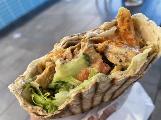 Chicken Donair inside