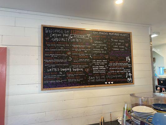 Menu board