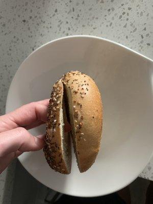 Didn't know it was so hard to slice a bagel