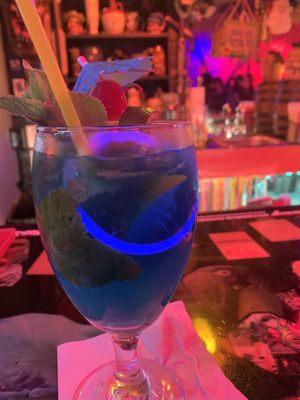 Blue raspberry mojito