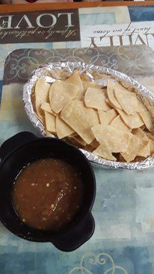 Homemade Chips and Salsa the flavor is so good!