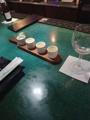 Sake Sampler: 4 kinds of sake, your choice.