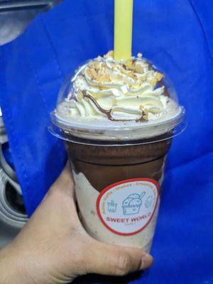 $6 Nutella Milkshake with nuts (more like a ferrero rocher). Very delicious!