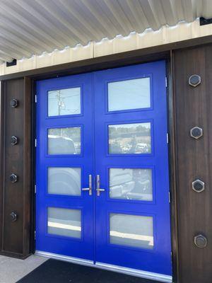 Masonite fiberglass door installation with custom framing.  Nice project to be a part of in San Diego.