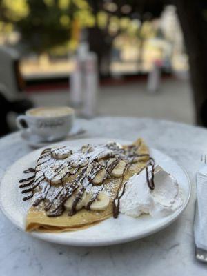 Nutella Crepe with Bananas