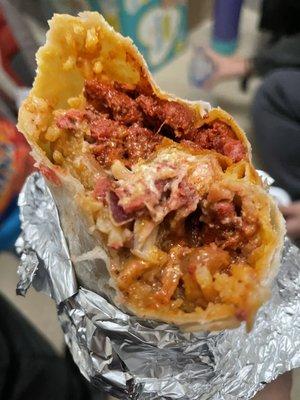 Al pastor super burrito