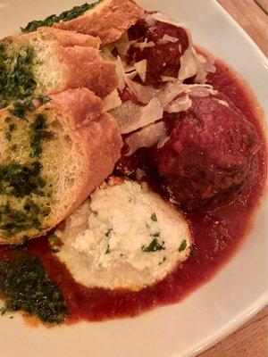 Lamb & pork meatball appetizer