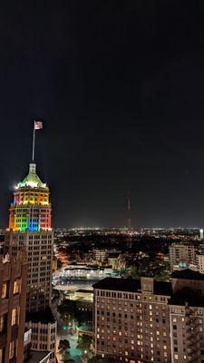 View from rooftop pool