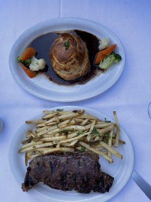 New York steak , and beef Wellington