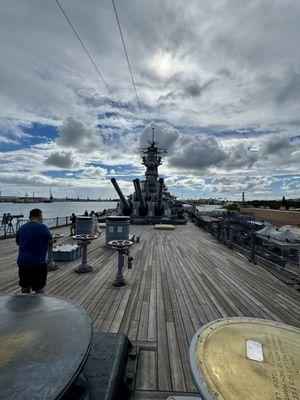 10.27.24 view from the bow Main Battery Turret #1