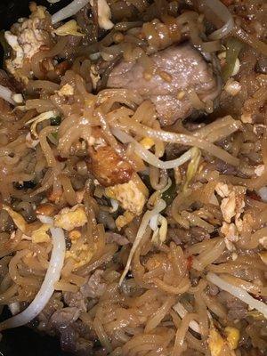 Beef pad Thai