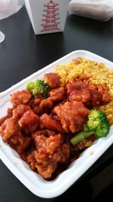 General Tsos chicken!! You gotta try this place.