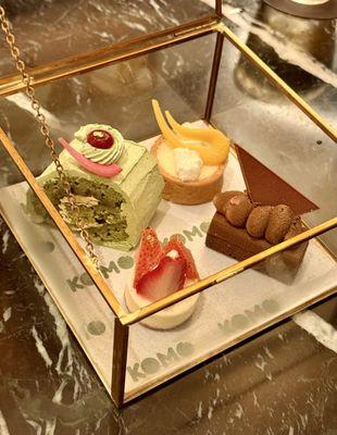 Jewel Box include a sample of four different desserts