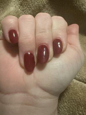 Darker red for Christmas month