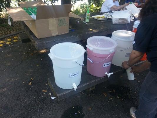 beverages brought by the Byron Park residents