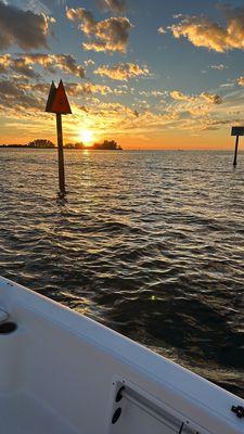 Great view and can go by boat.