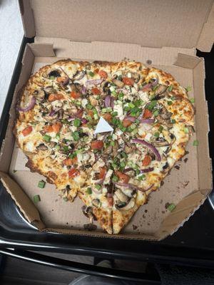 The "Heart" shaped pizza