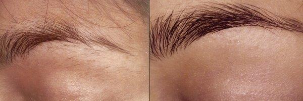 Eyebrow/before & after