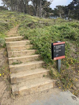 Connector trail to Immigrant Point Overlook