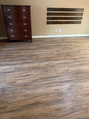 Vinyl flooring in Master