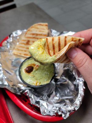 Cilantro jalapeno hummus