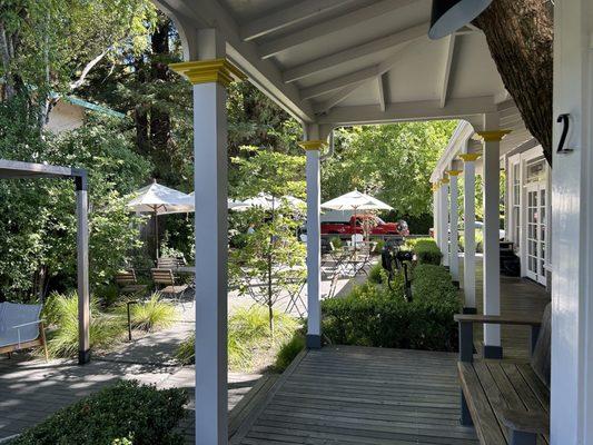 Outdoor dining area