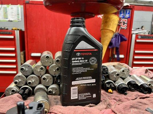 Genuine Toyota Oil Changes. #nearme #brookparkohio #metrotoyotaservice