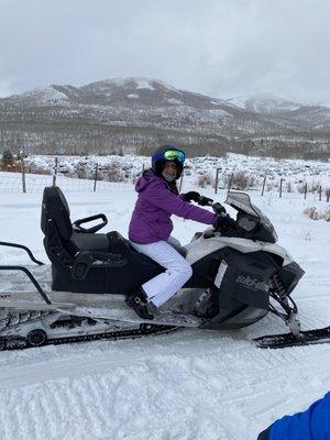 Thousand Peaks snowmobiling - great trip so long as you've got a full tank of gas.