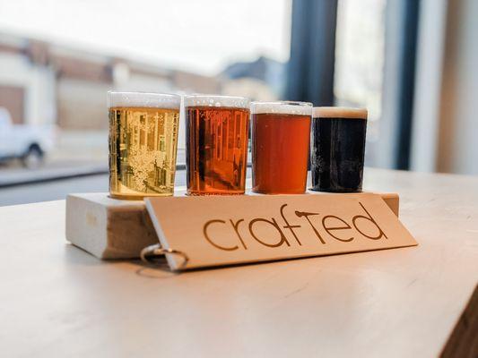 Craft beer on draft