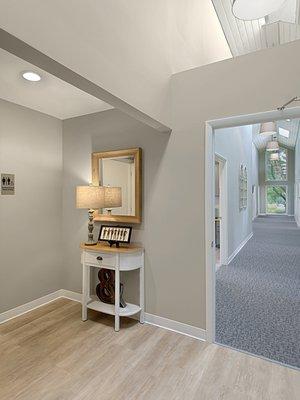 Hallway to Treatment Suites