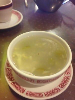 Wonton soup is heaven when you have a cold. It's not just wonton but is very thick with vegetables.