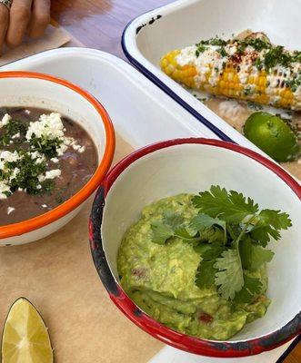 Their beans are flavorful & hearty, and the guacamole is so creamy! Last time I went they said they bought the avocados for it that morning!