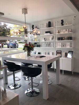 Awesome new beauty bar! Come check out the new office and super cool products!!