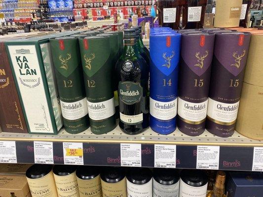 The 15yr old Glenfiddich is outstanding & one of my preferred drinks