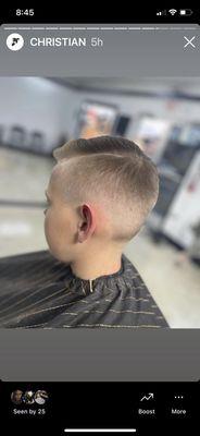 Fresh kid fade