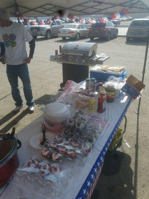 20 year anniversary cook out. Free hotdogs and hamburgers.