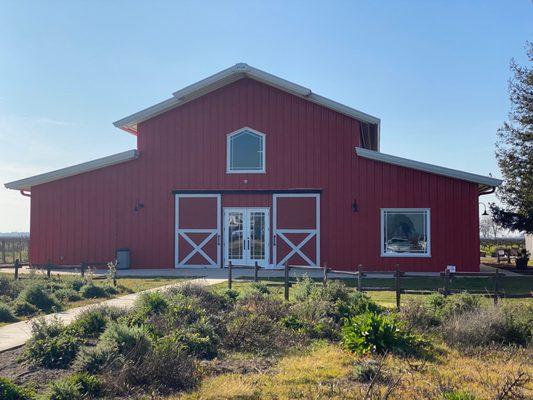 Red barn style winery