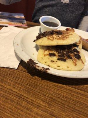 Chocolate Chip Pancake Breakfast