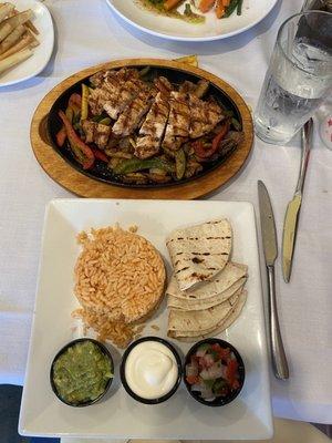 Chicken fajitas