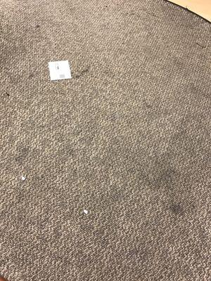 Nasty floor in the pharmacy waiting area