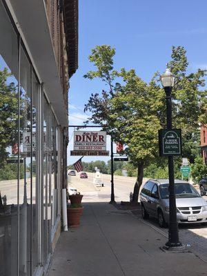 Street view of restaurant