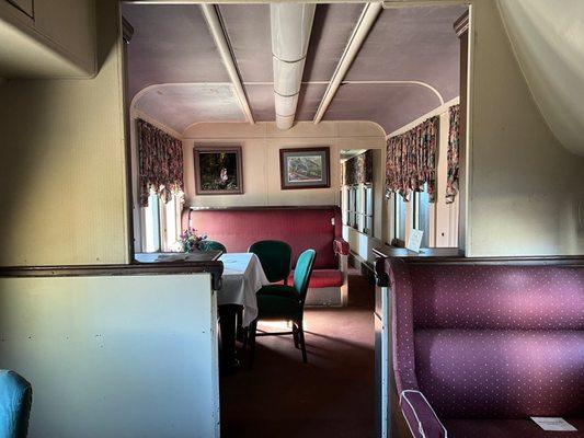 An elegant train car.